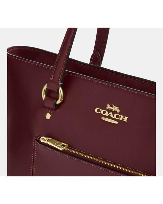 COACH Red Station Tote Bag