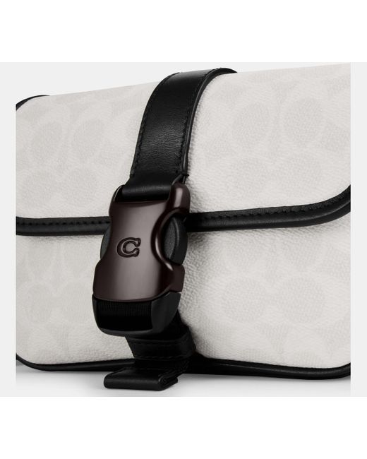 Borsa A Tracolla League 19 di COACH in Black da Uomo