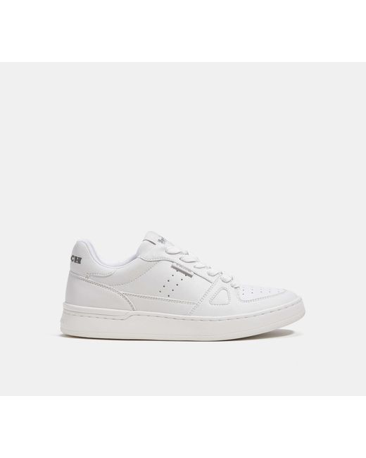 COACH White Clip Court Low Top Sneaker