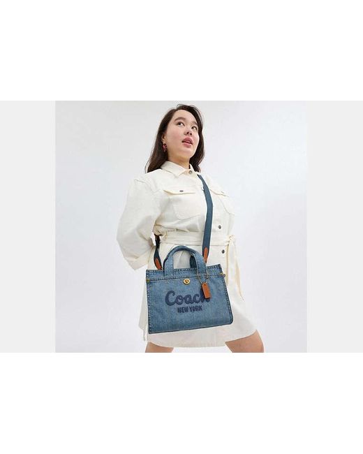 Sac Cabas Cargo COACH en coloris Blue
