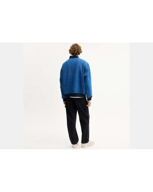 Chaqueta Varsity COACH de hombre de color Blue