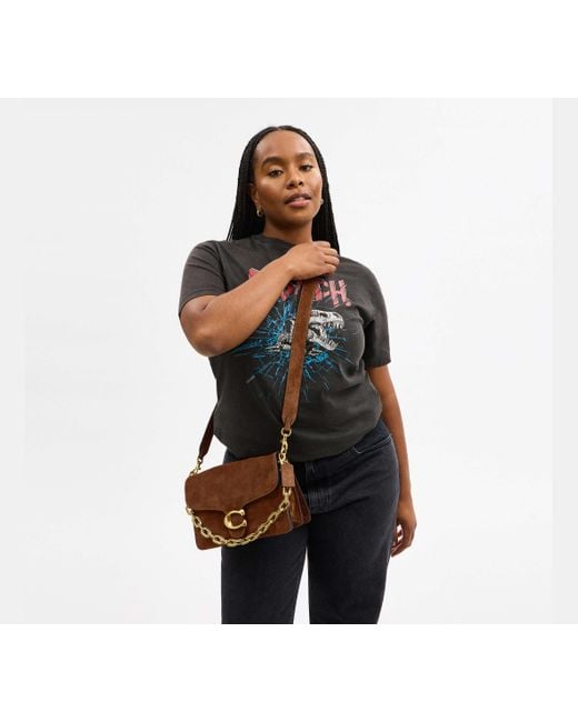 Borsa A Tracolla Con Catena Tabby di COACH in Black