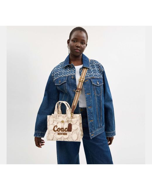 COACH Black Cargo Tote 26 Mit Signature-Canvas