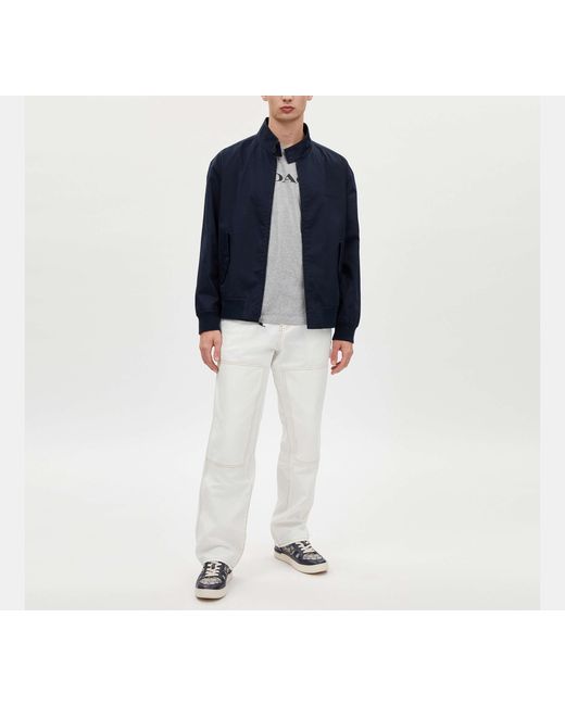 COACH Blue Harrington Jacket for men