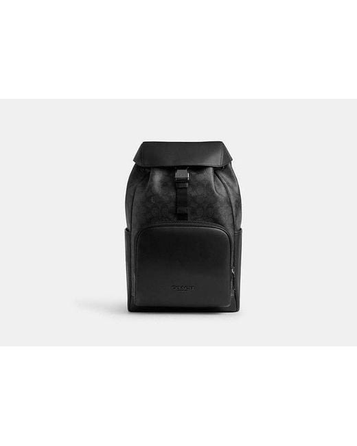 COACH Black Rucksack for men
