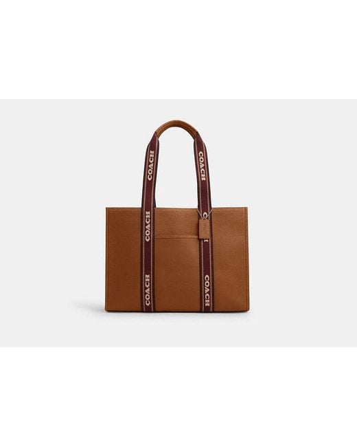 COACH Brown Large Smith Tote Bag