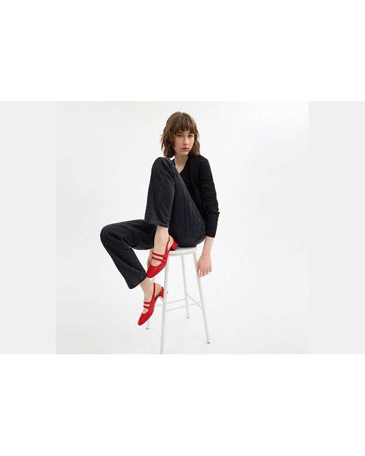 COACH Red Winley Slingback Mary Jane