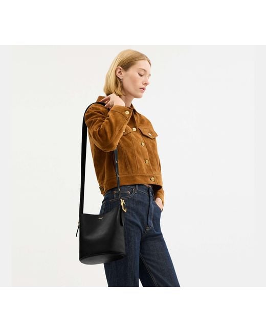 COACH Black Bleecker Bucket Bag 21