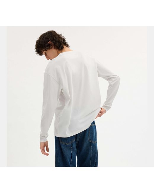 COACH White New York Long Sleeve T-Shirt