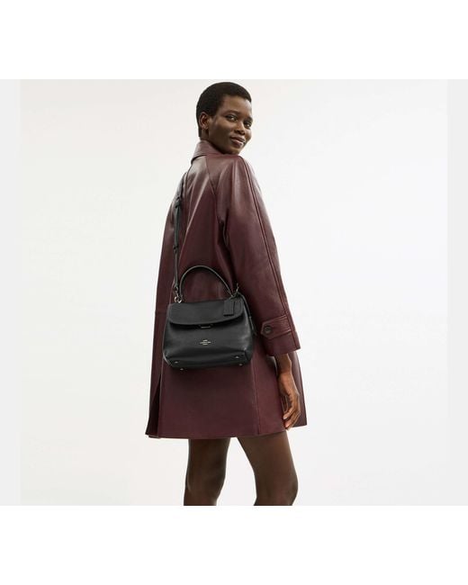 COACH Black Emory Top Handle Bag