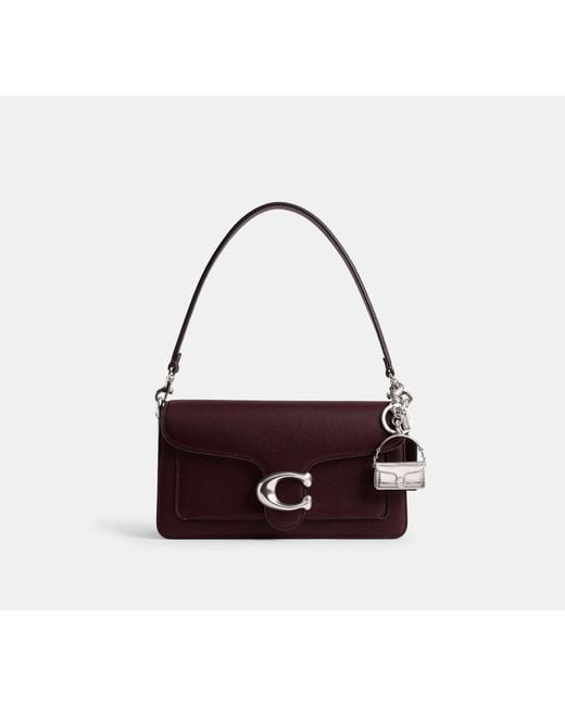 COACH Black Tabby Bag Charm