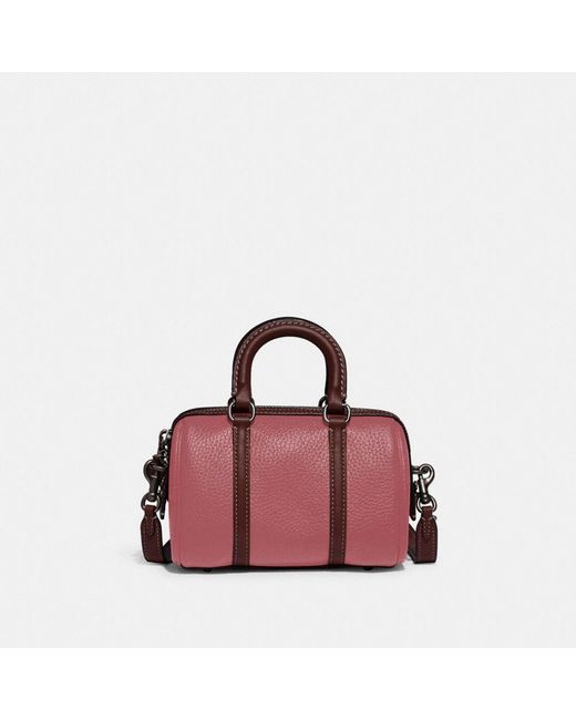 COACH Pink Ruby Satchel 18 In Colorblock