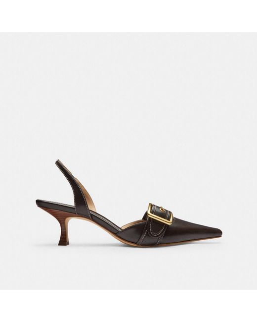 COACH Brown Margot Slingback