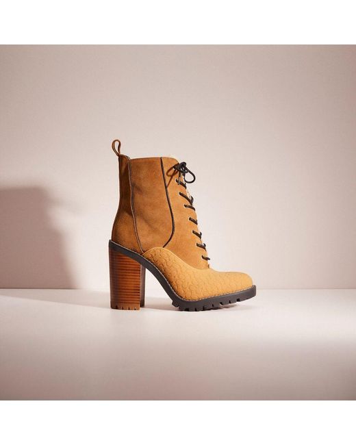 COACH Restored Haven Boot in Brown Lyst