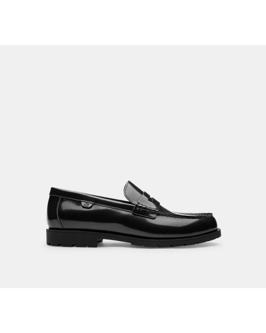 COACH Black Reagan Loafer for men