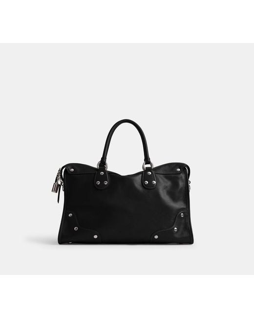 COACH Black Rhyder Satchel Bag 38