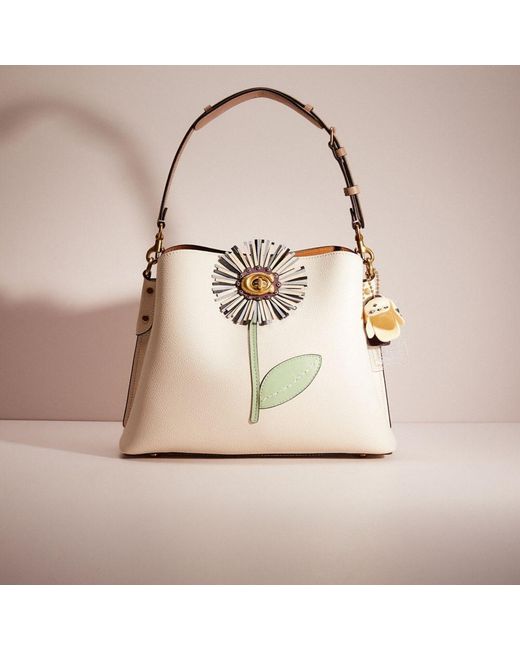 COACH Upcrafted Willow Shoulder Bag In Colorblock in Natural Lyst