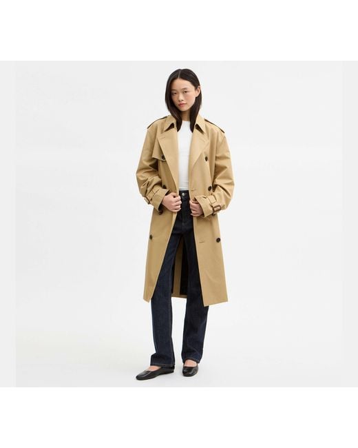 COACH Natural Trench Coat