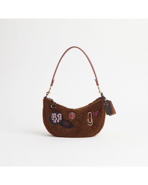 COACH Brown Upcrafted Mira Shoulder Bag