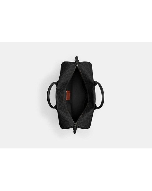 Sac Compass 50 En Toile Exclusive COACH en coloris Black