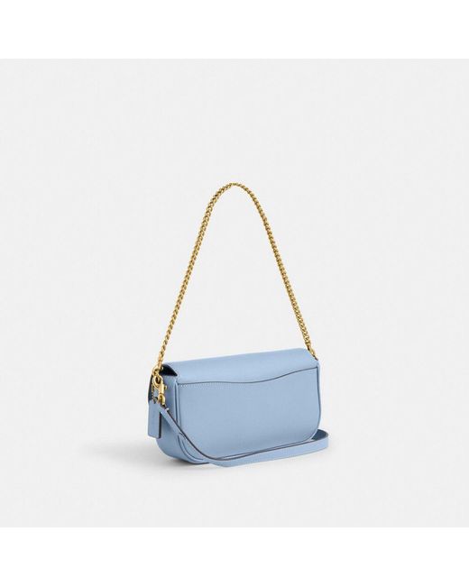 COACH Blue Brook Flap Chain Bag
