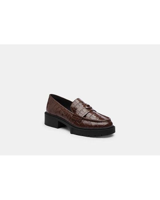 COACH Black Leah Loafer