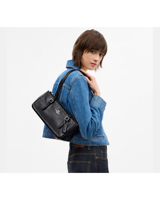COACH Black Asher Shoulder Bag