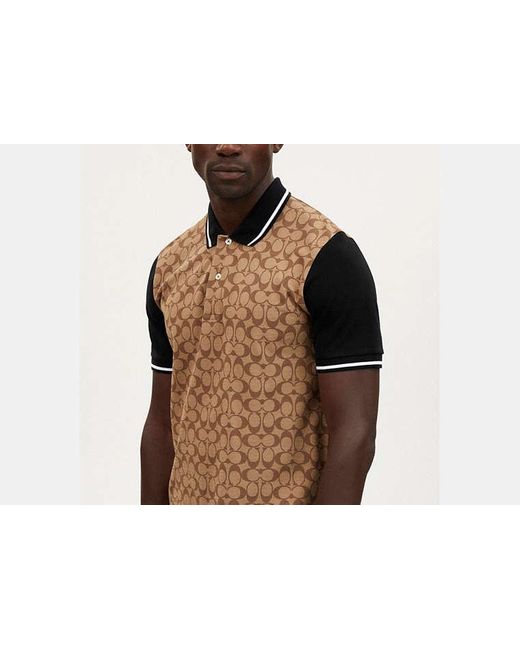 COACH Multicolor Signature Polo for men