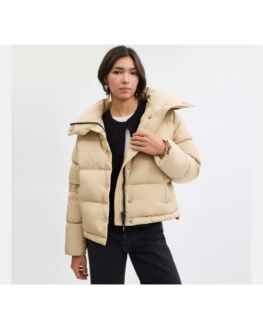 COACH Natural Short Puffer Jacket