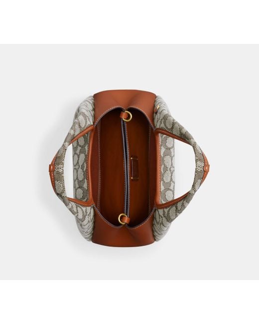 COACH Lana Shoulder Bag 23 - Brown | Cotton