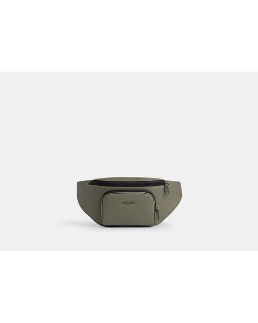 Sac Ceinture Racer En Cuir Lisse COACH pour homme en coloris Black