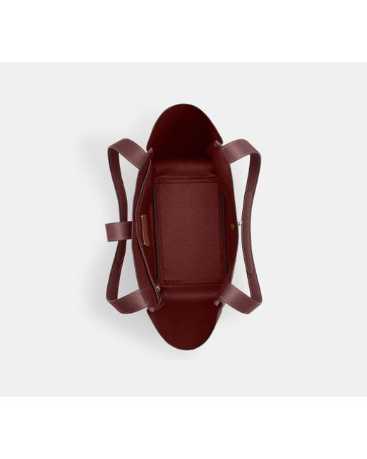 Borsa Larga Hadley Con Chiusura Girevole di COACH in Red