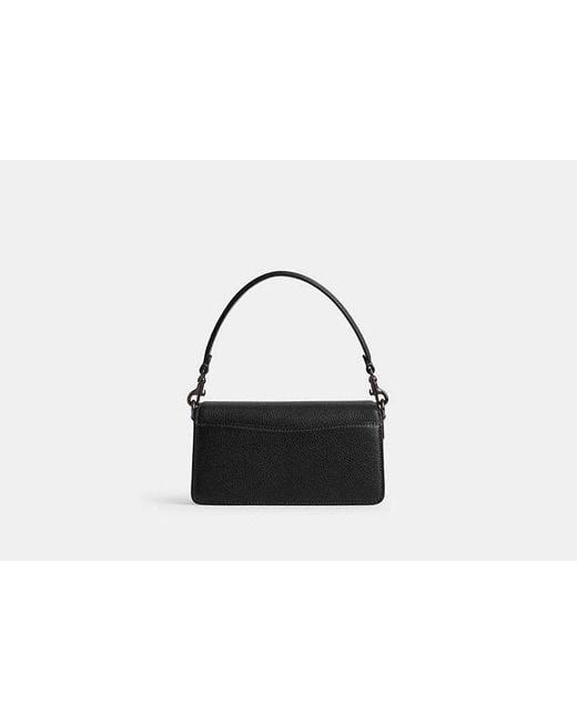 COACH Black Tabby 20 Leather Shoulder Bag