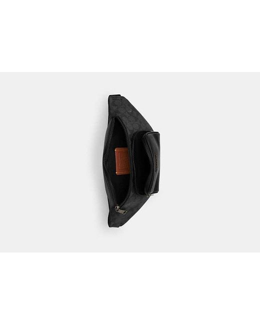 COACH Black Racer Small Belt Bag for men