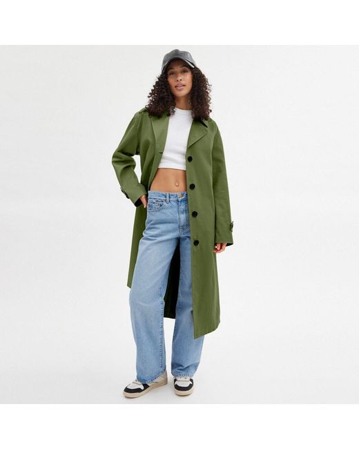COACH Green Oversized Trench Coat