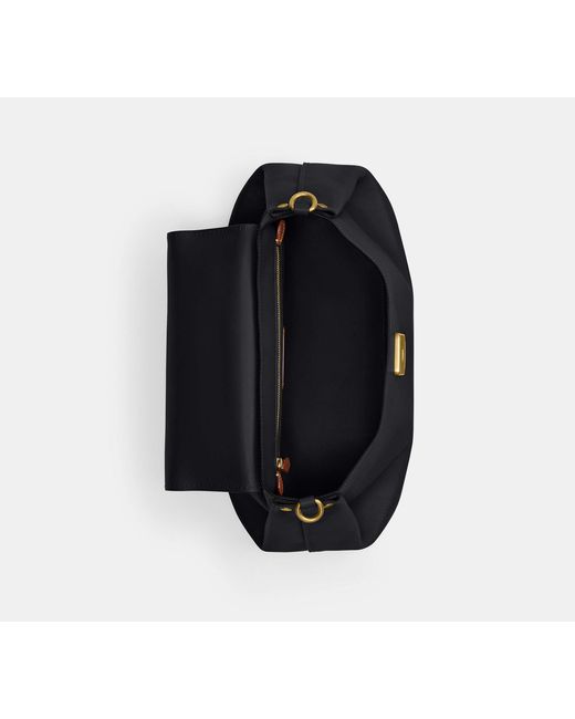 COACH Black Slouchy Rogue Top Handle Bag
