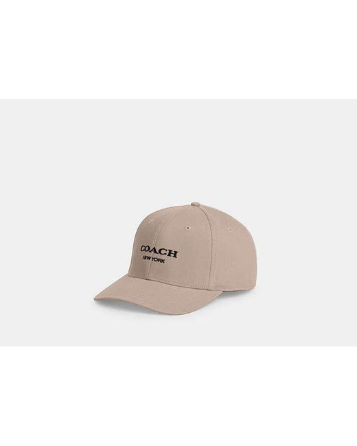 COACH Natural Embroidered Baseball Hat