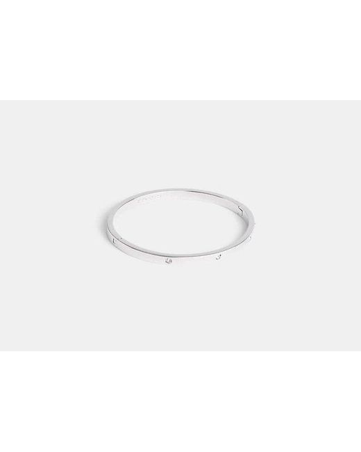 COACH Black Essential Hinged Bangle
