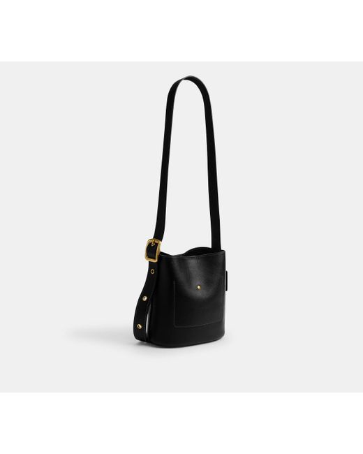 Borsa A Secchiello Bleecker 21 di COACH in Black