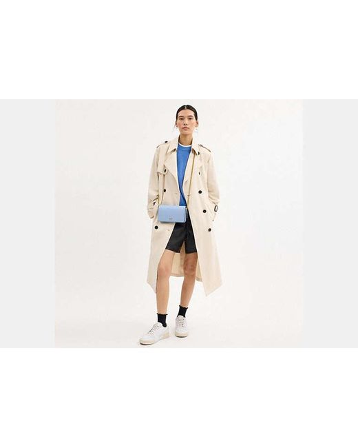 COACH Blue Mila Crossbody Bag With Signature Canvas