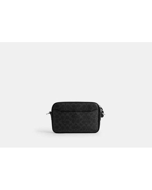 COACH Black Radio Camera Bag for men