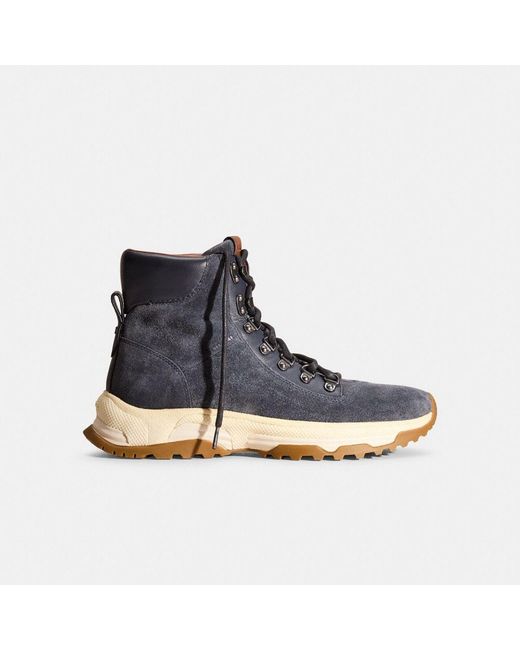 COACH Blue Restored City Hiker Boot for men