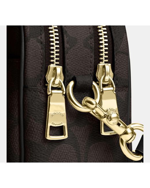 COACH Black Mini Carey Crossbody Bag