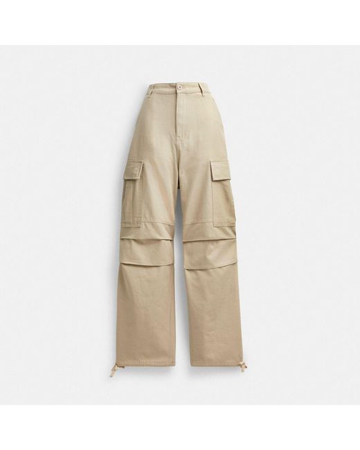 COACH Natural Cargo Pants for men