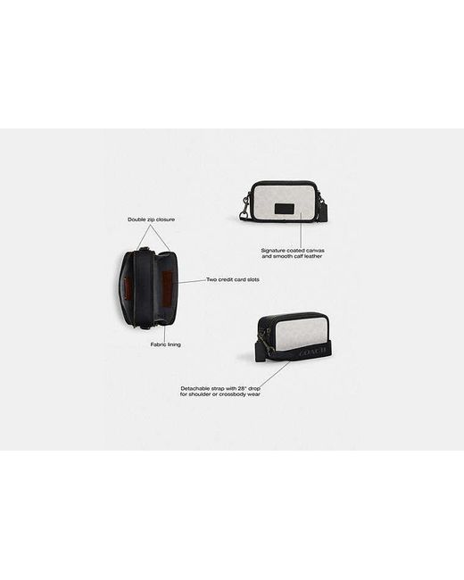 COACH Black Wyatt Crossbody Bag for men