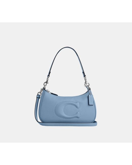COACH Blue Teri Shoulder Bag