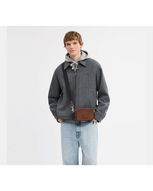 COACH Brown Wyatt Crossbody Bag for men