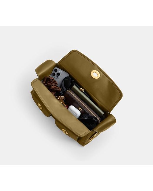 COACH Black Turnlock Haversack Bag