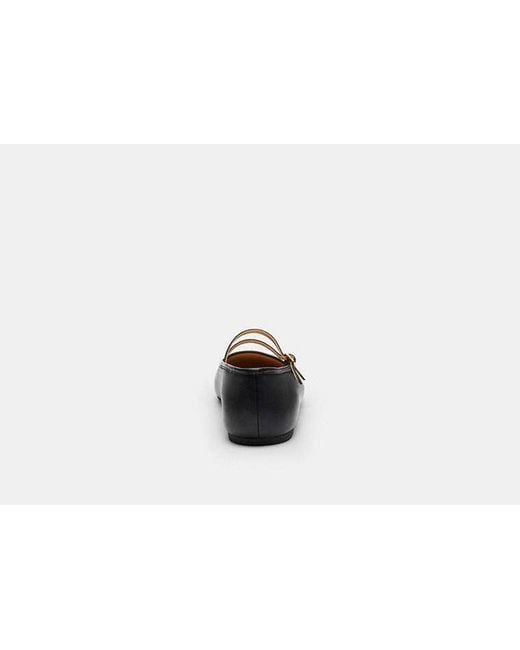 COACH Black Double Buckle Mary Jane