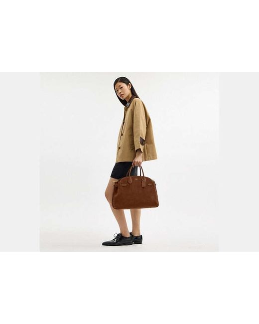 COACH Brown Soft Empire Carryall Bag 40